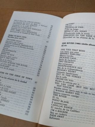 Libro Bruce Springsteen Canciones 1