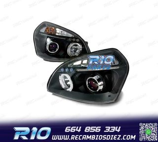FAROS HYUNDAI TUCSON 04-10 OJOS ANGEL FONDO NEGRO