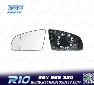 CRISTAL ESPEJO BASE IZQUIERDO AUDI A3 8P 03-08