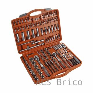 Juego Llaves de Vaso de 1/2", 1/4" y 3/8" - 171 Piezas Alyco 170745