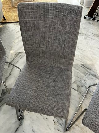 Pack 4 sillas LILLÅNÄS gris – modernas y muy cóm