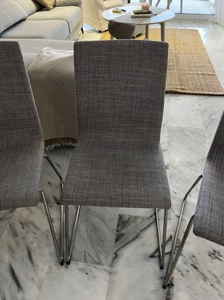Pack 4 sillas LILLÅNÄS gris – modernas y muy cóm