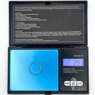 Anillo Alianza Oro 18K, 2.93gr, T-16