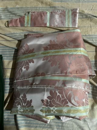 Cortinas Salón/Habitación Beige y Rosa