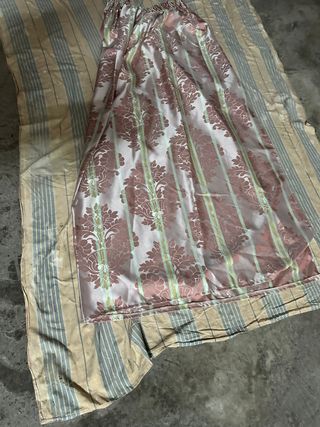 Cortinas Salón/Habitación Beige y Rosa