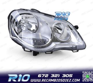 FARO DCH PARA VOLKSWAGEN VW POLO VI 05-09 CROMO