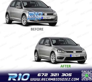PARAGOLPES DELANTERO VOLKSWAGEN VW GOLF 7 12-17 LOOK R LINE