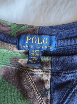 Sudadera Polo Ralph Lauren Camuflaje y Azul Talla
