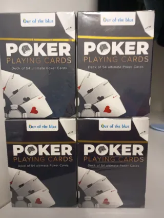 4 Mazos de Cartas de Poker