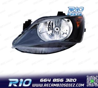 FARO IZQ PARA SEAT IBIZA 12-15 FONDO NEGRO