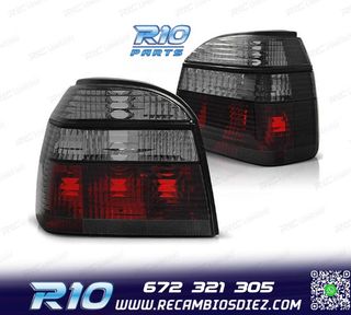 PILOTOS VOLKSWAGEN VW GOLF 3 91-97 ROJO AHUMADO