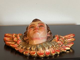 Amorcillo Escayola Policromía de autor XX 17x10cm