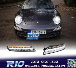 KIT LUZ DIURNA + INTERMITENTE LED PORSCHE CARRERA 997 CROMO