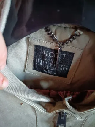 Giacca similpelle beige