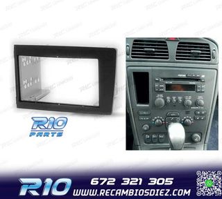 MARCO NEGRO RADIO 2-DIN PARA VOLVO S60 00-04 V70 XC70 01-04