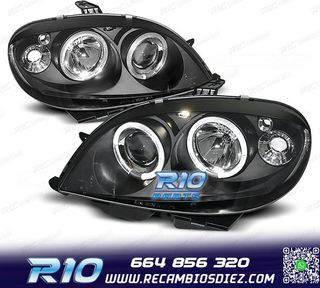 FAROS CITROEN SAXO 99-04 OJOS ANGEL FONDO NEGRO
