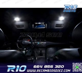 KIT 14 BOMBILLAS LED INTERIOR BMW SERIE 3 E46 SEDAN COUPE 32