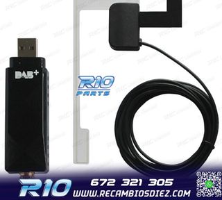 RECEPTOR USB DE RADIO DIGITAL DAB+ RADIOS XTRONS