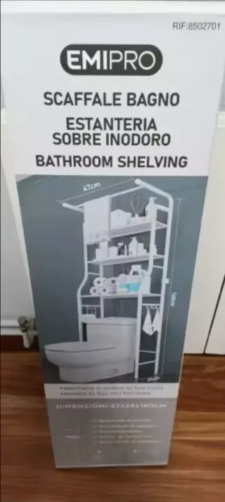 Estantería sobre inodoro para Baño