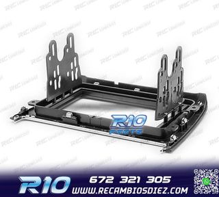 MARCO NEGRO COMPLETO RADIO 2-DIN PARA VOLKSWAGEN VW POLO 14+