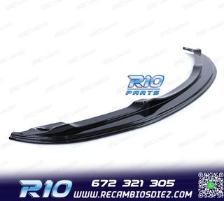 SPOILER LIP BMW E90 E91 05-08 LOOK M NEGRO BRILLO