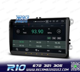 RADIO GPS ANDROID 14 PARA VOLKSWAGEN VW SEAT SKODA LCD TACTI