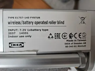 Estores inteligentes IKEA FYRTUR grises