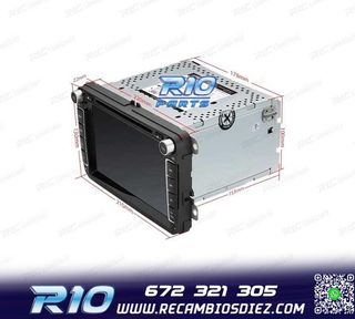 RADIO GPS ANDROID 11 PARA VOLKSWAGEN VW SEAT SKODA CARPLAY F
