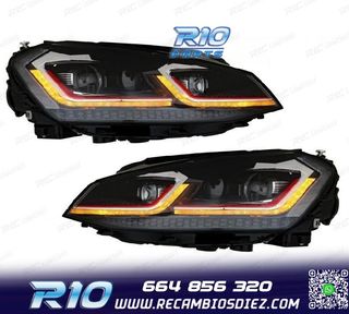 FAROS VOLKSWAGEN VW GOLF 7 12-17 LOOK 7.5 GTI DRL DINAMICOS