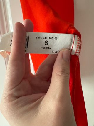 Top rojo Stradivarius tirantes