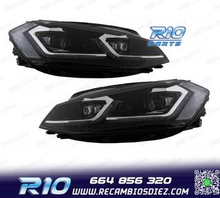 FAROS FULL LED DINAMICOS VOLKSWAGEN VW GOLF 7.5 17-19 LOOK R