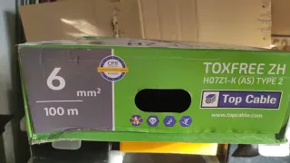 Cable H07Z1-K (AS) 6mm² 100m