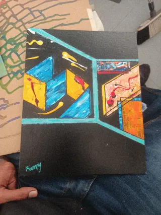 Cuadro BampY Abstracto