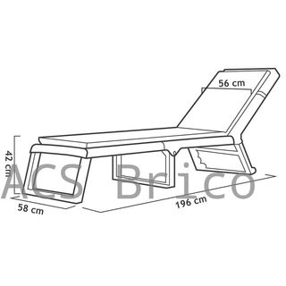 Tumbona Dream con Cojín Wengué