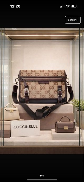 Borsa Coccinelle Beige/Marrone