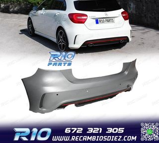 PARAGOLPES TRASERO MERCEDES CLASE A W176 12-18 LOOK AMG A45