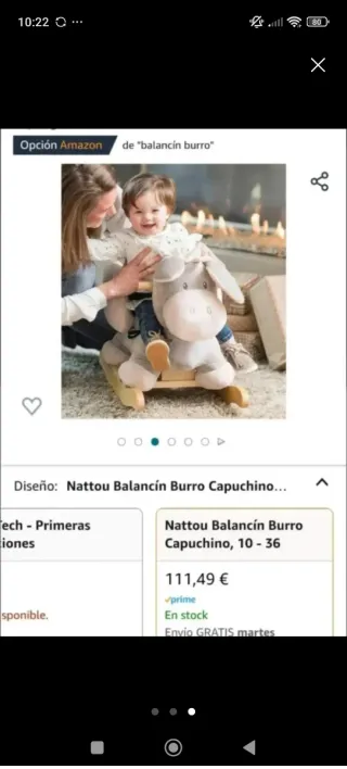 Balancín burro para niños