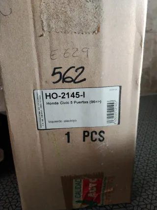 Retrovisor Izquierdo Eléctrico Honda Civic 5p