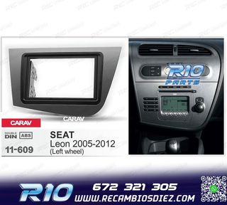 MARCO RADIO 2 DIN GRIS PARA SEAT LEON 05-12