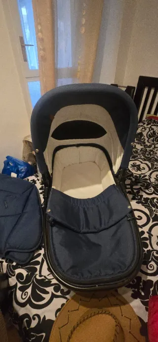 Carrito bebe azul