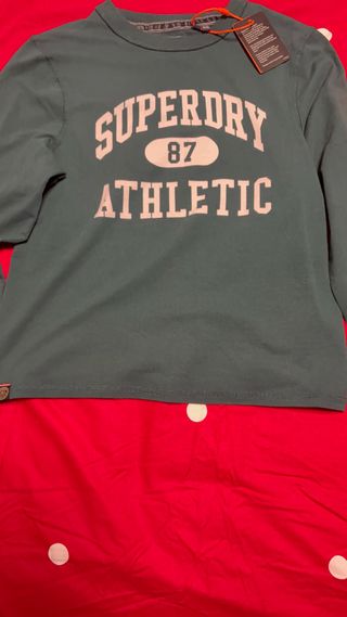 Camiseta Superdry Manga Larga Verde