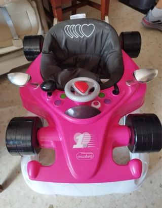 Andador infantil rosa Asalvo