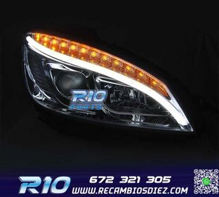 FAROS LED TUBE LIGHT DINAMICO PARA MERCEDES W204 07-10 CROMA