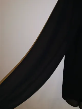 Blusa negra transparente Zara