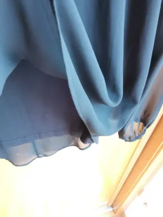 Blusa negra transparente Zara