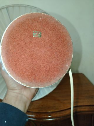 Lampada pigna Caltagirone ceramica bianca