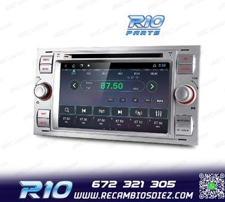 RADIO GPS ANDROID 12 PARA FORD FOCUS C-MAX FIESTA GALAXY KUG