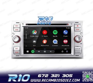 RADIO GPS ANDROID 12 PARA FORD FOCUS C-MAX FIESTA GALAXY KUG