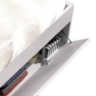 Cama Compacta 150x190 con Cabecero Estantería