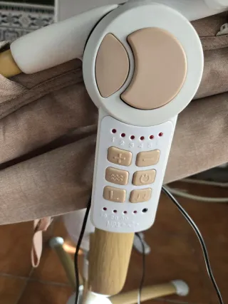 Cuna balancín eléctrico gris